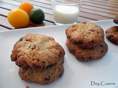 Cookies sarrasin, noix et chocolat