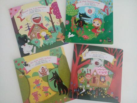♥ Mes contes préférés en stickers pailletés : Boucle d'or et les trois ours - Le Petit Chaperon rouge - Les trois petits cochons - Hansel et Gretel ♥ ♥ ♥