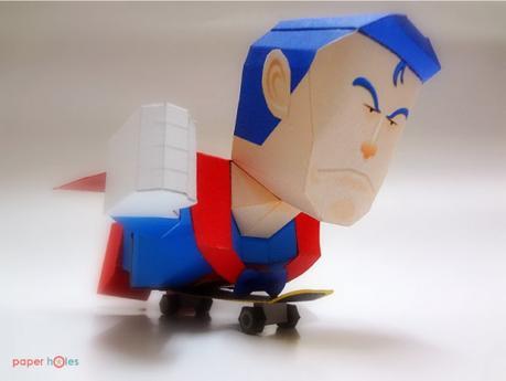 Suppaman Flying On Skateboard