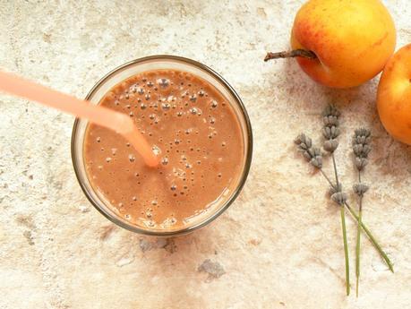 Smoothie abricot cacao cru