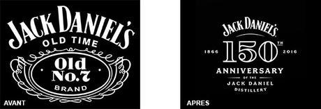 nouveau logo jack daniel's 150 ans