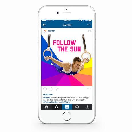 Le logo (et ses dérivés) de L.A pour les J.O 2024