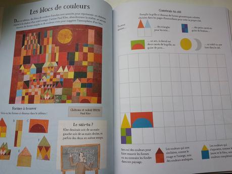 Jouer et découvrir #36 – Cahier d’activités L’Art (Usborne – dès 6 ans)