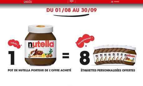 Nutella vous offre vos étiquettes personnalisées, si vous avez le bon pot !