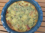 Tortilla courgette jambon