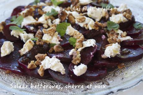 Salade de betteraves, chèvre et noix Salade de betteraves, chèvre et noix
