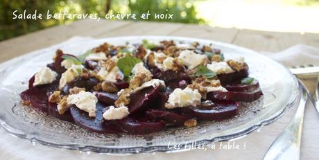 Salade de betteraves, chèvre et noix Salade de betteraves, chèvre et noix