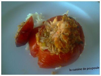Tomate farcie au thon au thermomix ou sans 