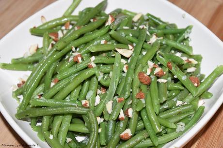 Haricots verts à l'ail et aux noisettes