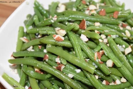 Haricots verts à l'ail et aux noisettes