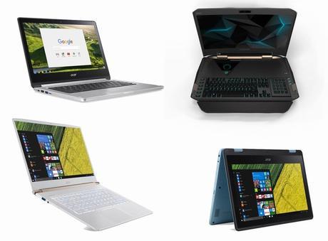 IFA 2016 : Nouveaux PC portables originaux chez Acer : Swift, Spin, Chromebook et Predator