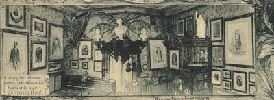 Carte postale commémorative des représentations des Nibelungen pour le Roi Louis II à Bayreuth en 1876