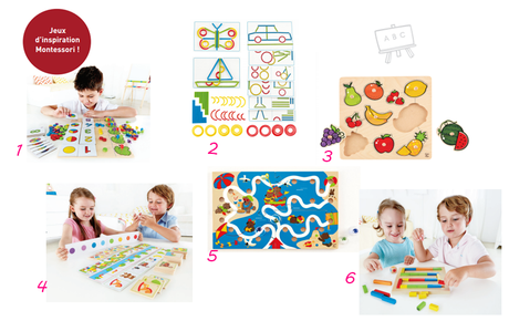 Ma petite sélection :  jeux éducatifs Hape d'inspiration Montessori !