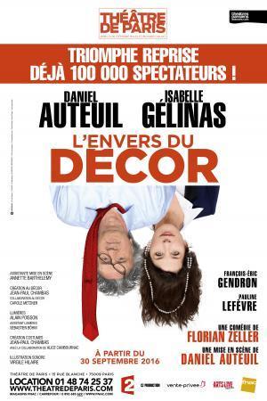 L'envers du décor revient au Théâtre de Paris du 30 octobre 2016 au 1er Janvier 2017.