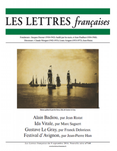N° 140 – Les Lettres Françaises du 8 septembre 2016
