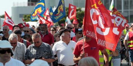 Le 23 juin à La Rochelle, lors d'une des nombreuses manifestations contre la loi El Khomri