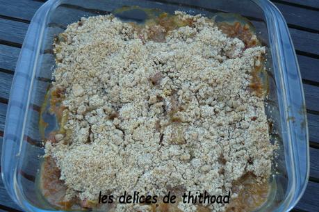 Crumble à la rhubarbe