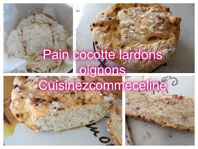 pain cocotte lardons oignons