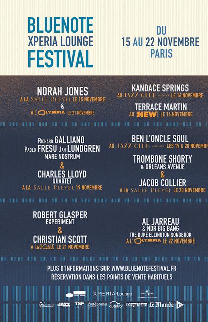 Evènement ! Vibrez avec Norah Jones, Al Jarreau et les autres, au Blue Note Xperia Lounge Festival du 15 au 22 novembre à Paris