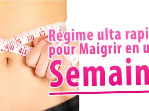 astuce pour maigrir en une semaine