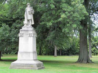 Une statue de Wagner du sculpteur Matzen dans un parc de Cleveland Ohio