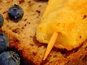 Gâteau bananes chocolat avec ananas grillé