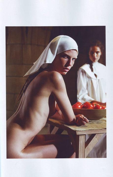 #ThrowBackFashion Nun Head by Sebastian Faena for Pop Magazine Fall/Winter 2008