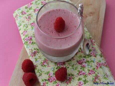 Panna cotta aux framboises {vegan}