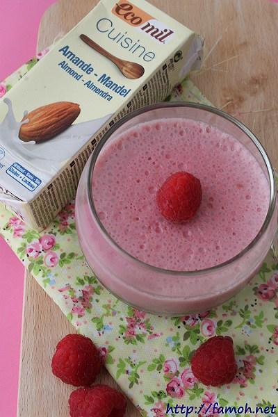 Panna cotta aux framboises {vegan}