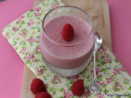 Panna cotta framboises {vegan}