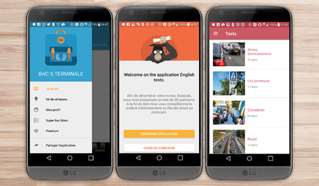 •	Pour réussir vos examens application android smartphone LG G5