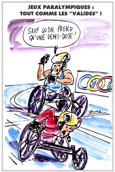 webzine,bd,zébra,gratuit,fanzine,bande-dessinée,caricature,jeux paralympiques,dopage,sport,dessin,presse,satirique,editorial cartoon,zombi