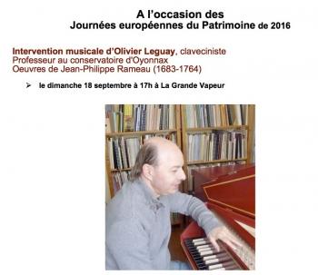 musique,oyonnax,journées du patrimoine 2016,ain,rhône-alpes auvergne,france,blog littéraire de christian cottet-emard,concert,usine de la grande vapeur,conservatoire d'oyonnax,musée du peigne d'oyonnax,olivier leguay,clavecin,épinette,jean-philippe rameau