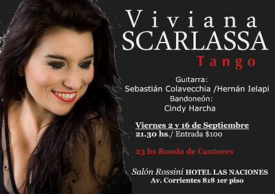 Nouveau tour de chant de Viviana Scarlassa en solo [à l'affiche]