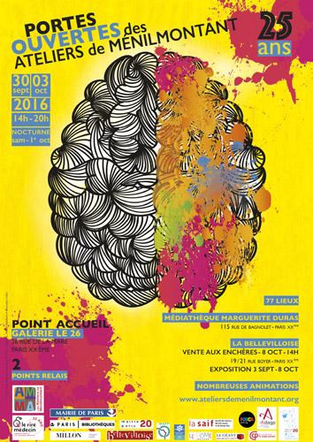 Ouvrez vos agendas ! Tous aux Portes ouvertes des Ateliers de Ménilmontant, du 30 septembre en 3 octobre.