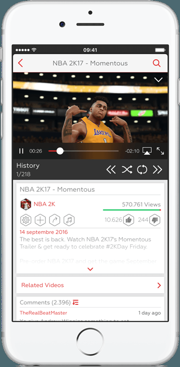 ProTube lit les vidéos YouTube en 4K sur iPhone et iPad