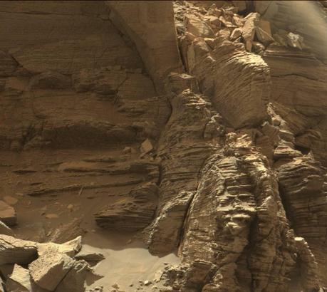 Sol 1.454 (8 septembre 2016). Quatrième des cinq images de « Murray Buttes » prises par Curiosity — Crédit : NASA, JPL-Caltech, MSSS