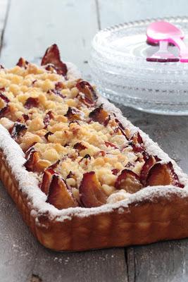 Quetsches, warte pâte levée , crumble 