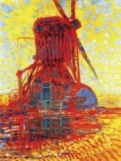 1908, Piet Mondrian : Mill in Sunlight, The Winkel Mill
