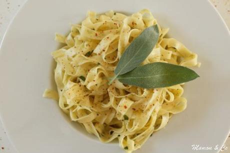 Tagliatelles au beurre de sauge