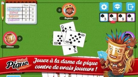 Tribal Pique : la dame de pique multijoueur sur iPhone & iPad Tribal-Pique-iPhone-3