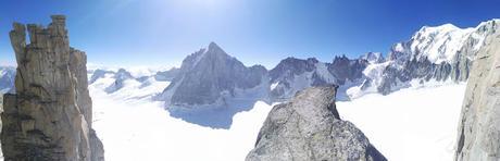 Skyline : La Chandelle et le Trident du Tacul - Thibault Cheval et Julien Millot