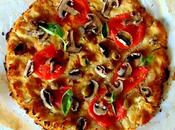 Pizza avec croûte chou-fleur