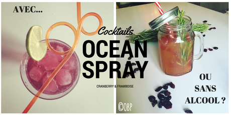 Mes 2 cocktails avec Ocean Spray