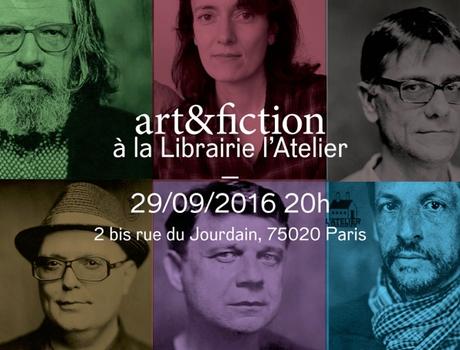 art&fiction à la librairie L'Atelier jeudi 29 septemb...