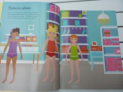 Autocollants Usborne : La rentrée des classes - J'habille mes amies