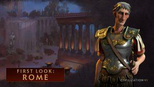 Trajan à la tête de Rome dans Civilization VI
