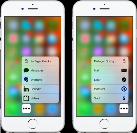 Quicky lance les apps avec 3D Touch Quicky lance les apps avec 3D Touch