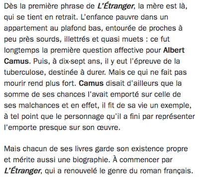 548_ Albert Camus - L'Etranger- F. INTER