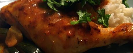 Cuisses de poulet tandoori express aux courgettes Cuisses de poulet tandoori express aux courgettes